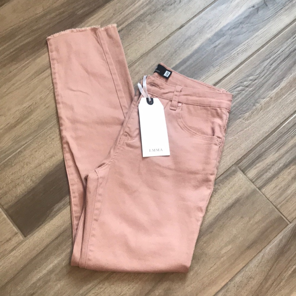 Blush-tone Jeans